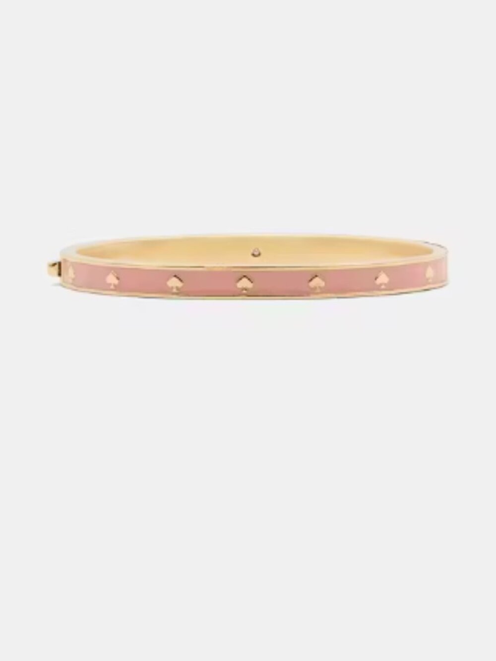 Kate Spade Spot the Spade Melon Enamel Goldtone Bangle Bracelet NWT